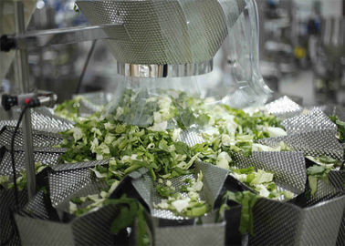 Salad Fruit Vegetable Packing Machine Double Servo Control Touch Screen