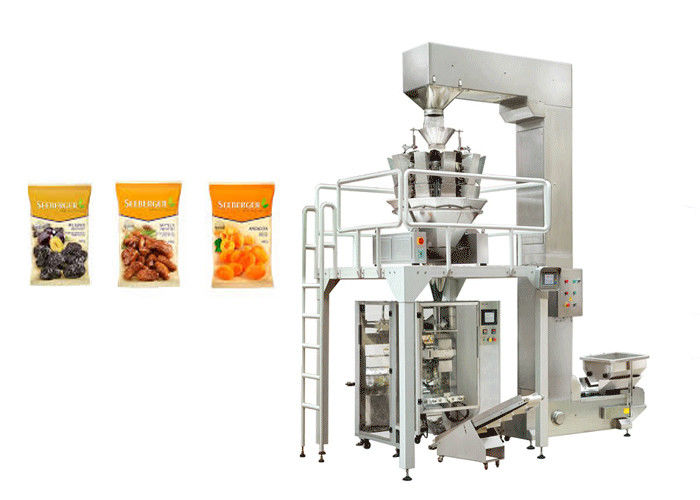 Full Automatic Dried Fruit Packing Machine 50mm To 200mm Bag Width High Accurate